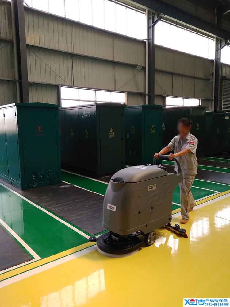 旭潔手推式多功能全自動洗地機，工廠生產(chǎn)倉庫工業(yè)洗地機2